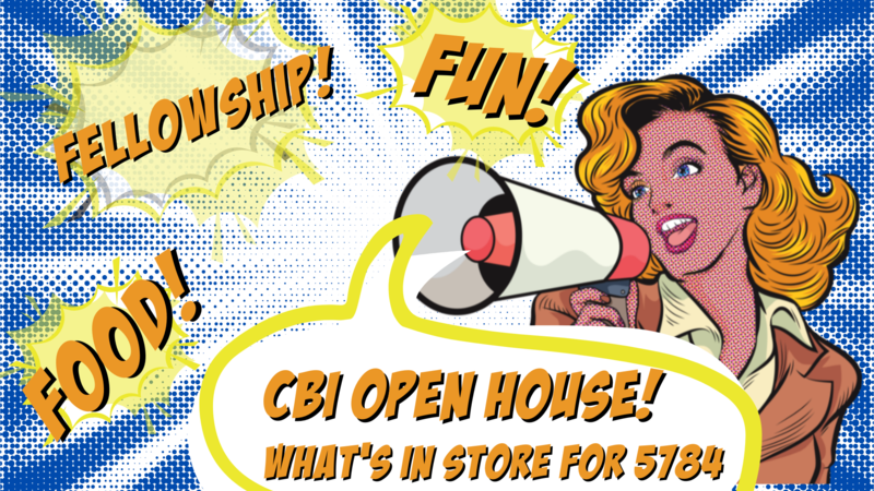 Sunday FUNday CBI Open House: What's in Store for 5784? - Event ...